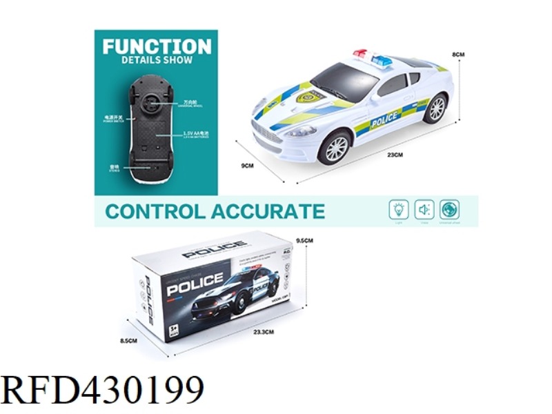 LIGHT AND MUSIC UNIVERSAL MARTIN POLICE CAR