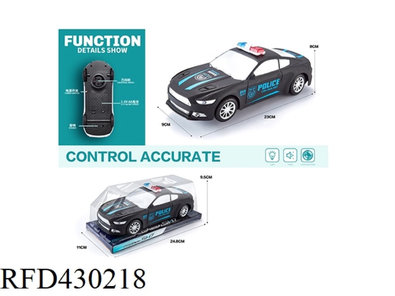 LIGHT AND MUSIC UNIVERSAL MUSTANG POLICE CAR