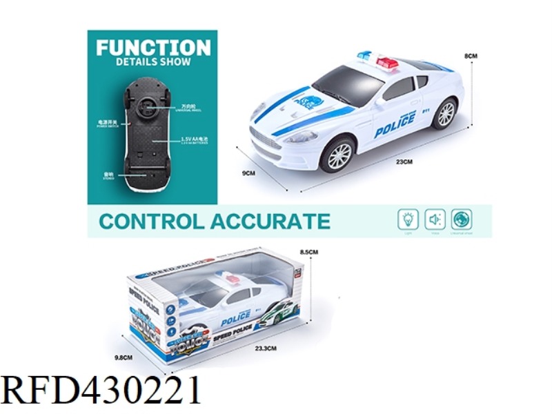LIGHT AND MUSIC UNIVERSAL MARTIN POLICE CAR