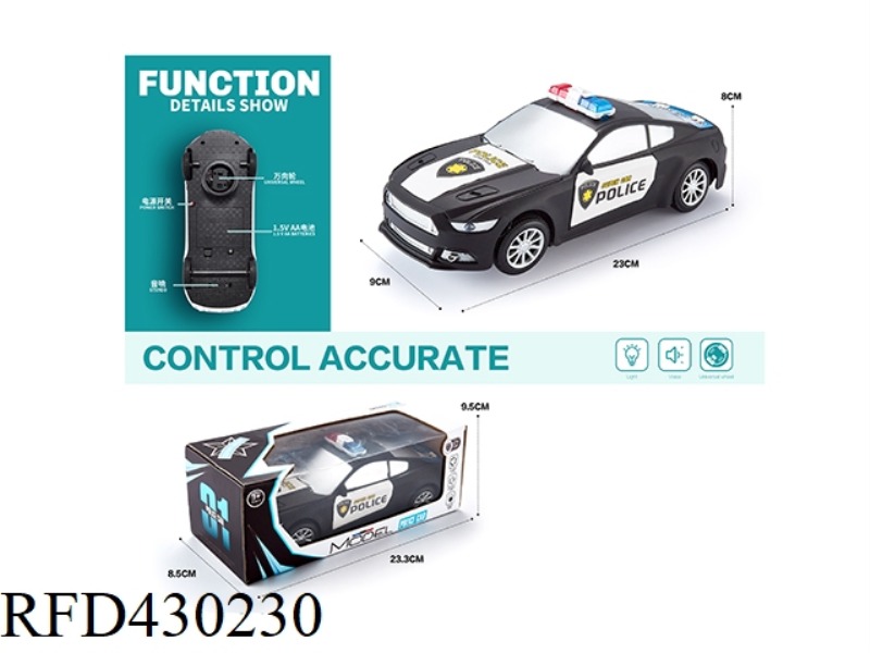 LIGHT AND MUSIC UNIVERSAL MUSTANG POLICE CAR