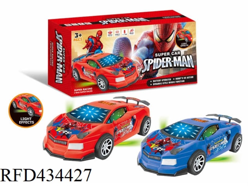 SPIDER MAN ELECTRIC UNIVERSAL 3D LIGHT MUSIC LAMBORGHINI SPORTS CAR