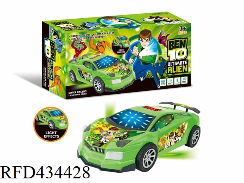BEN10 ELECTRIC UNIVERSAL 3D LIGHT MUSIC LAMBORGHINI SPORTS CAR