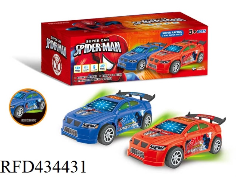 SPIDER MAN ELECTRIC UNIVERSAL 3D LIGHT MUSIC RACING CAR