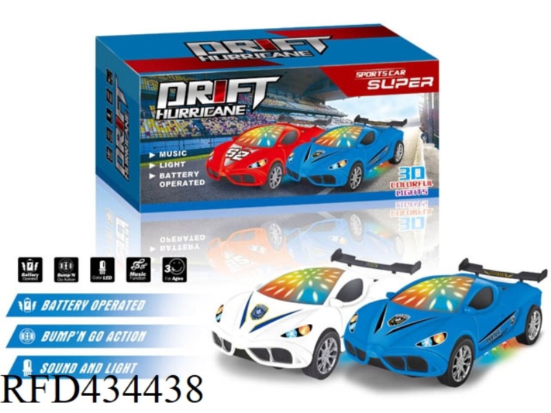 ELECTRIC POLICE CAR WITH 3D LIGHT AND MUSIC