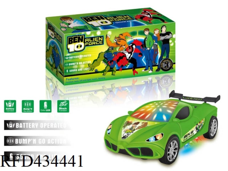 B/O CAR WITH 3D LIGHT AND MUSIC