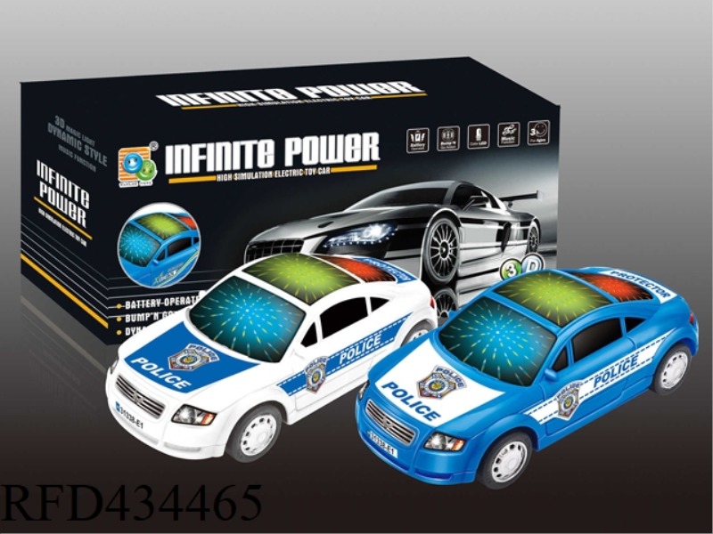 ELECTRIC UNIVERSAL 3D LIGHT MUSIC POLICE CAR