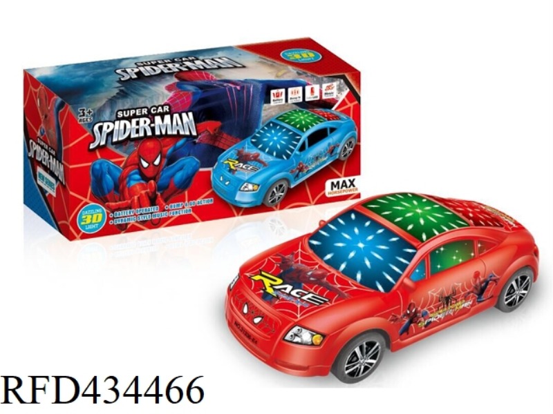 SPIDER-MAN 3D LIGHT MUSIC ELECTRIC UNIVERSAL CAR