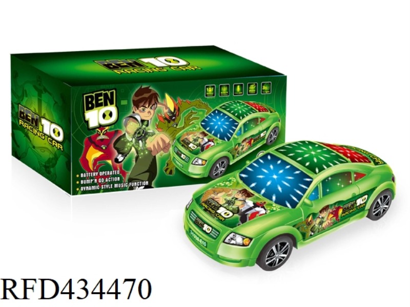 ELECTRIC UNIVERSAL BEN10 MUSIC 3D LIGHT CAR