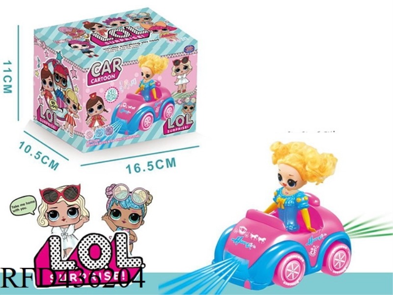ELECTRIC UNIVERSAL 5D LIGHT SURPRISE DOLL CAR