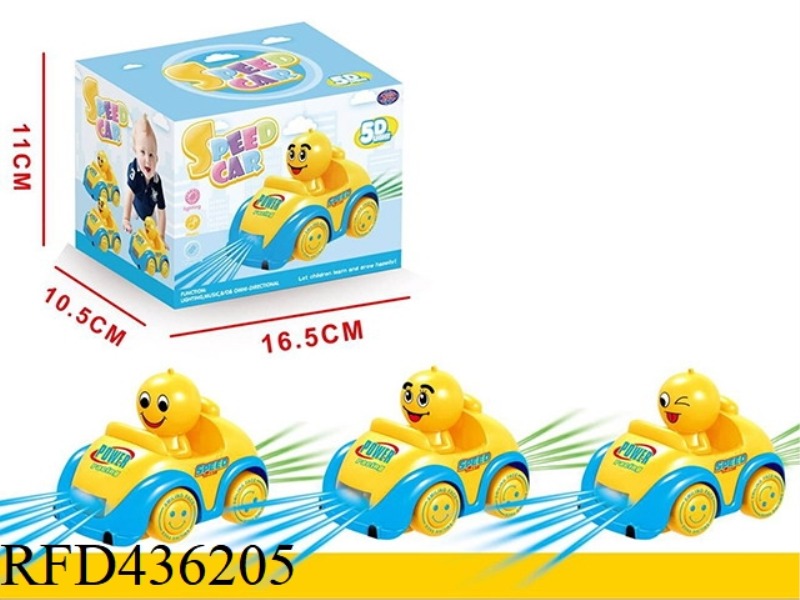 ELECTRIC UNIVERSAL 5D LIGHTING SMILEY CARTOON CAR
