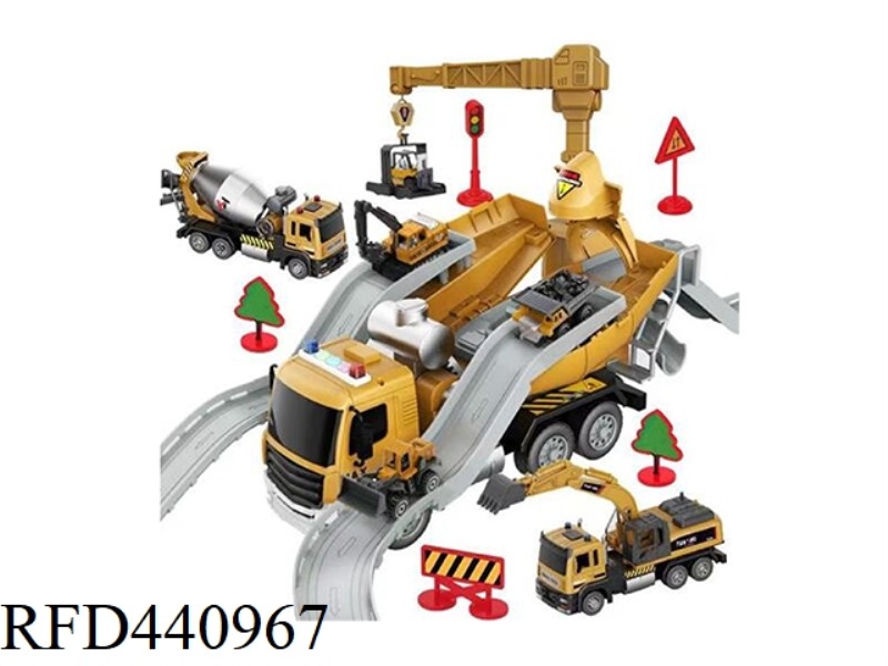 STORAGE MIXER + PENDANT + SIMULATION ENGINEERING VEHICLE (EXCAVATOR + MIXING)