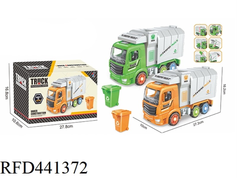 ELECTRIC DOOR OPENING DUMP MUSIC 8 LIGHT UNIVERSAL SANITATION VEHICLE (NOT INCLUDE)