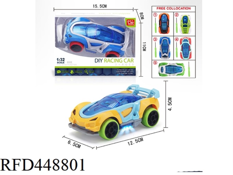1: 32 ASSEMBLED RECOIL CAR WITH SOUND AND LIGHT