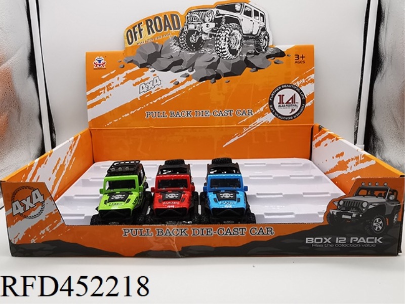 OFF-ROAD SHOCK ABSORBING LARGE WHEEL WRANGLER WITH SOUND AND LIGHT (12PCS)