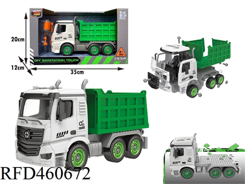 DIY GLIDE MANUAL GREEN DUMP TRUCK