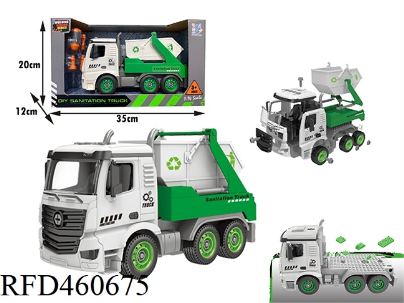 DIY SLIDING MANUAL SANITATION VEHICLE