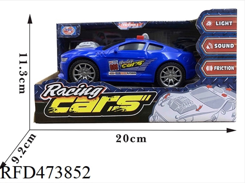 INERTIAL SOUND AND LIGHT CAR ( BLUE)
