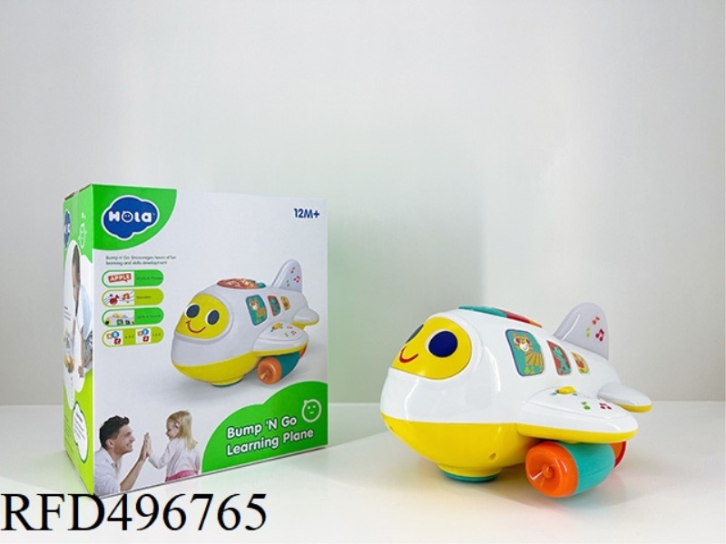 B/O BUMP & GO PLANE WITH LIGHT MUSIC LANGUAGE