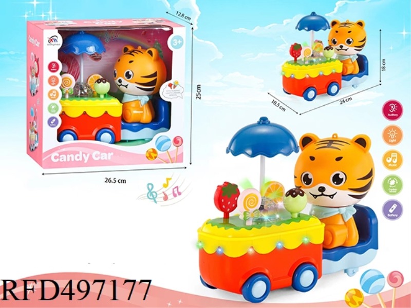 ELECTRIC UNIVERSAL CANDY CAR/LANTERN (MICKEY) TIGER