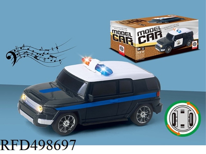 FJ1:20 ELECTRIC POLICE CAR WITH LIGHTS AND MUSIC