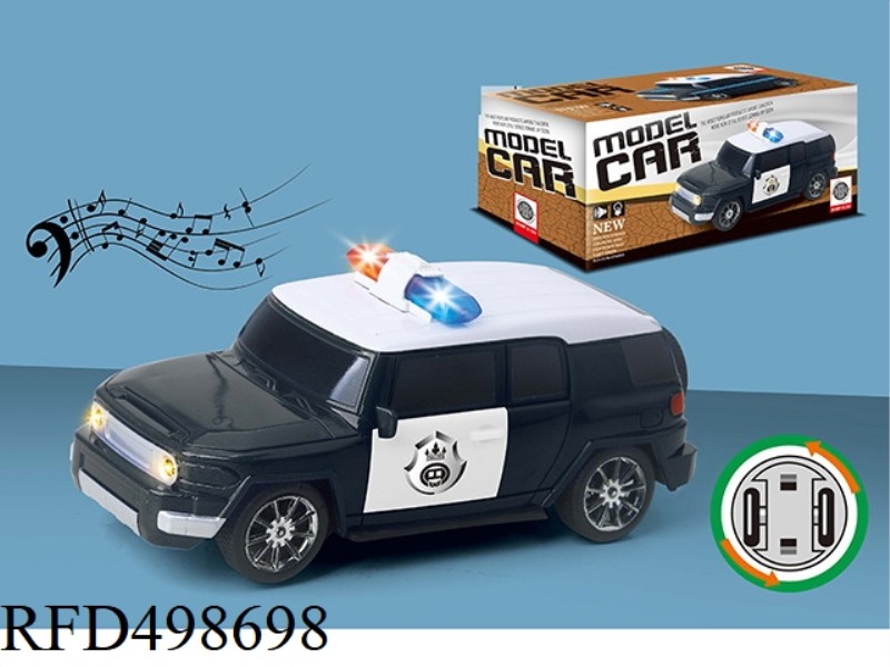 FJ1:20 ELECTRIC POLICE CAR WITH LIGHTS AND MUSIC