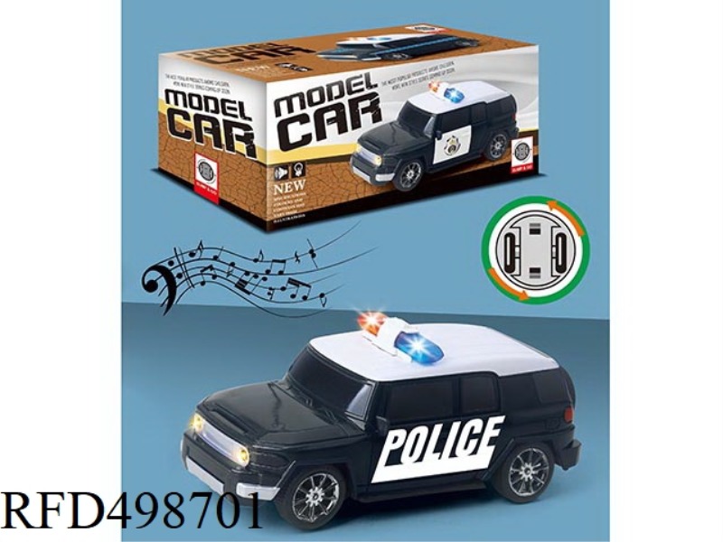 1:20 ELECTRIC POLICE CAR WITH LIGHTS AND MUSIC