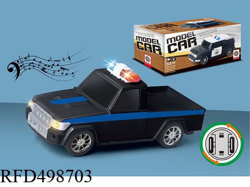 1:20 PICKUP ELECTRIC POLICE CAR WITH LIGHTS AND MUSIC