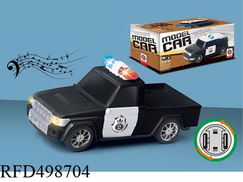 1:20 PICKUP ELECTRIC POLICE CAR WITH LIGHTS AND MUSIC