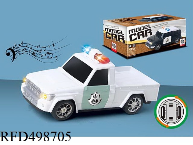 1:20 PICKUP ELECTRIC POLICE CAR WITH LIGHTS AND MUSIC