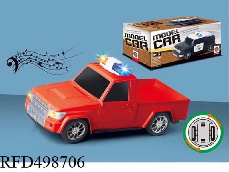 1:20 PICKUP ELECTRIC POLICE CAR WITH LIGHTS AND MUSIC