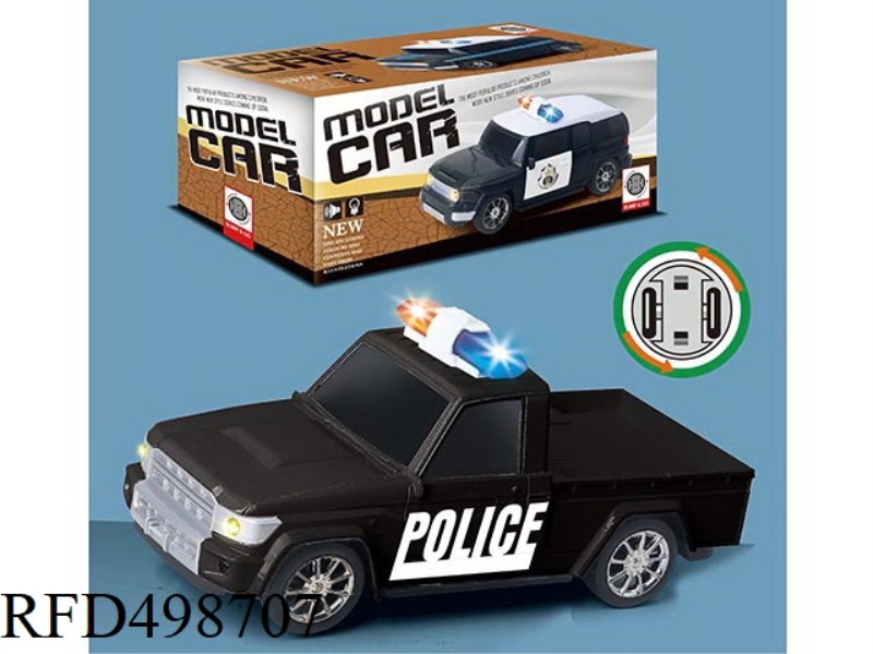 1:20 PICKUP ELECTRIC POLICE CAR WITH LIGHTS AND MUSIC