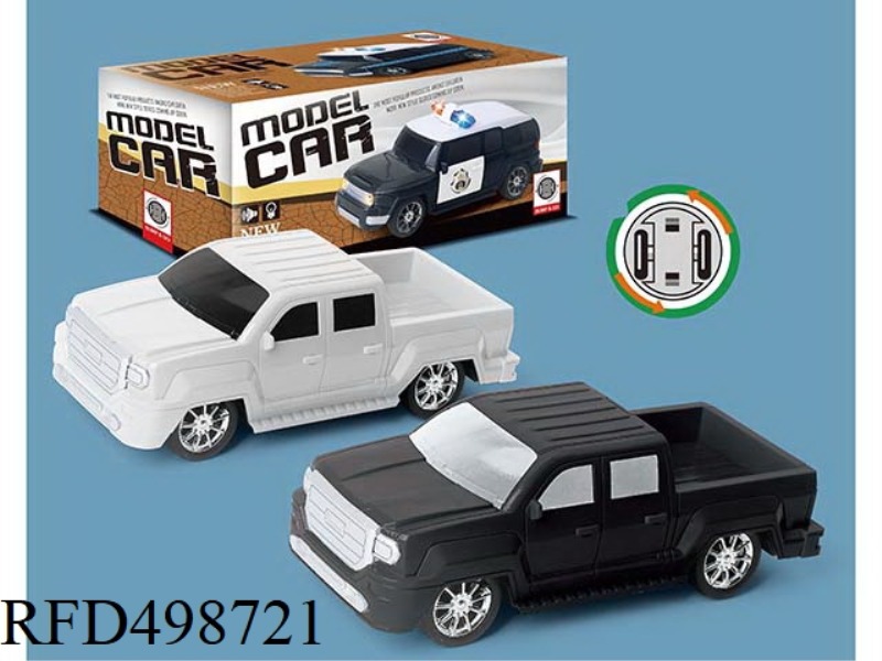 GMC1:20 ELECTRIC POLICE CAR WITH LIGHTS AND MUSIC