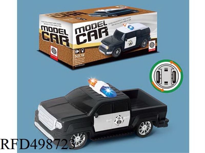GMC1:20 ELECTRIC POLICE CAR WITH LIGHTS AND MUSIC