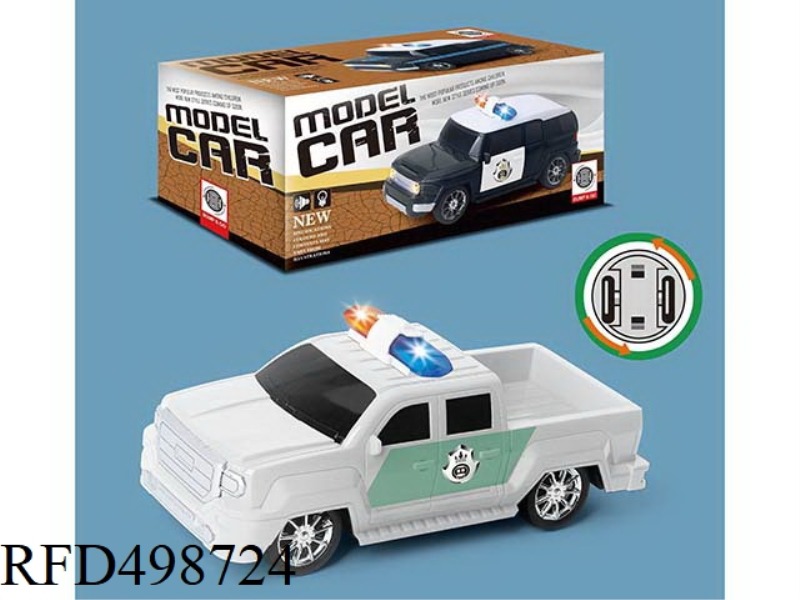 GMC1:20 ELECTRIC POLICE CAR WITH LIGHTS AND MUSIC