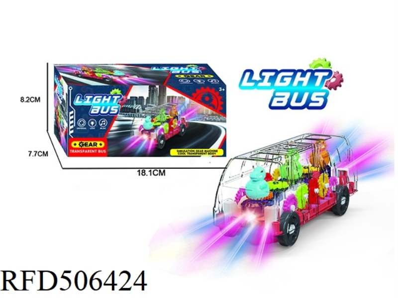 DINOSAUR GEAR LIGHTS BUS