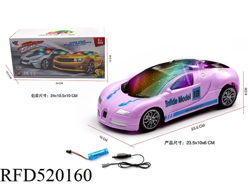 1:18 ELECTRIC UNIVERSAL BUGATTI MUSIC RACER WITH 3D LIGHTING