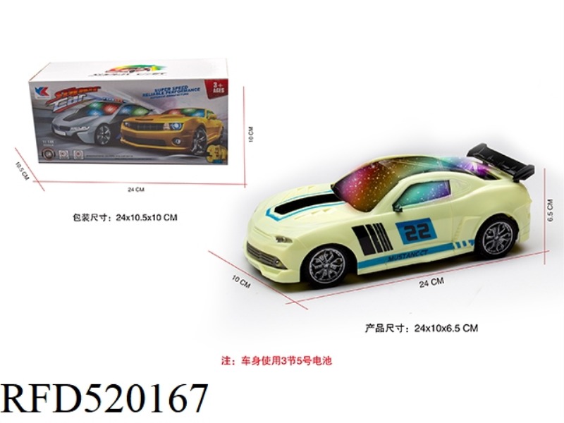 1:18 ELECTRIC UNIVERSAL BUMBLEBEE MUSIC RACER WITH 3D LIGHTING