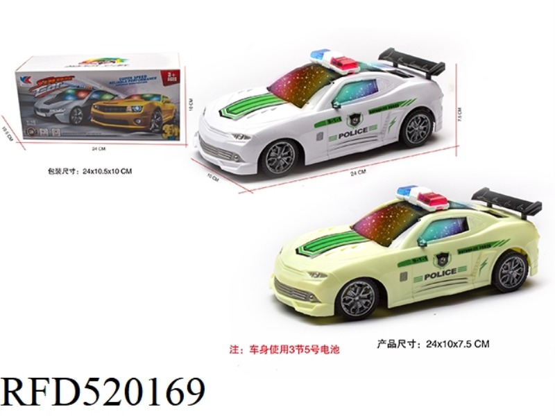 1:18 ELECTRIC UNIVERSAL BUMBLEBEE MUSICAL POLICE CAR WITH 3D LIGHTS