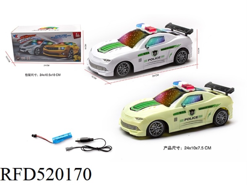 1:18 ELECTRIC UNIVERSAL BUMBLEBEE MUSICAL POLICE CAR WITH 3D LIGHTS