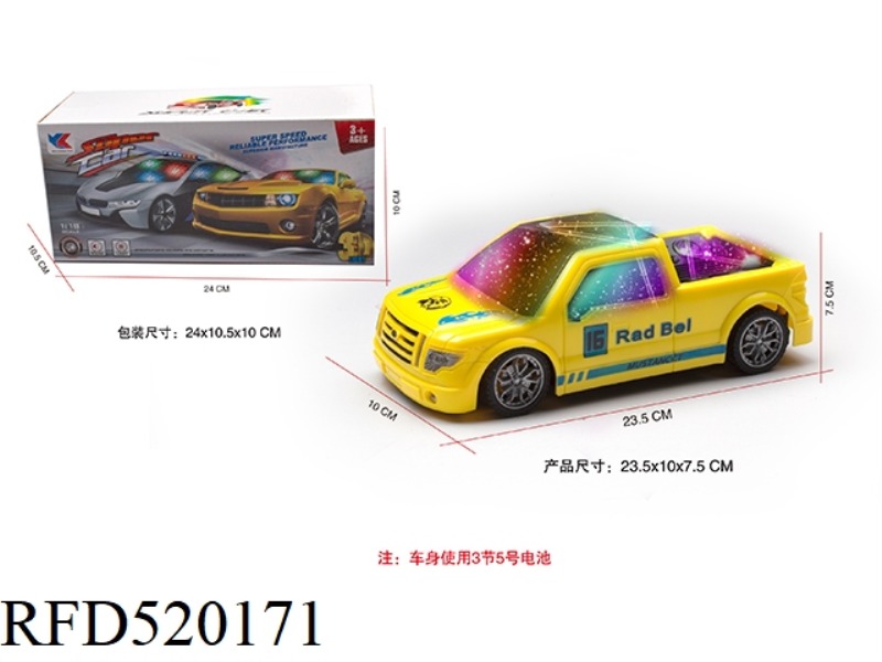 1:18 ELECTRIC UNIVERSAL TAXI HEAD MUSIC RACER WITH 3D LIGHTING