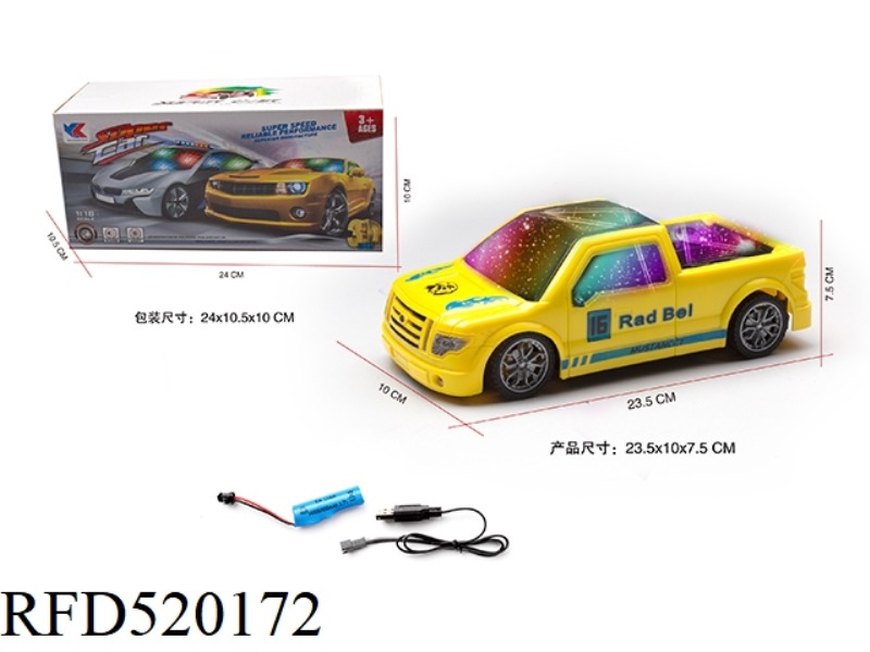 1:18 ELECTRIC UNIVERSAL TAXI HEAD MUSIC RACER WITH 3D LIGHTING