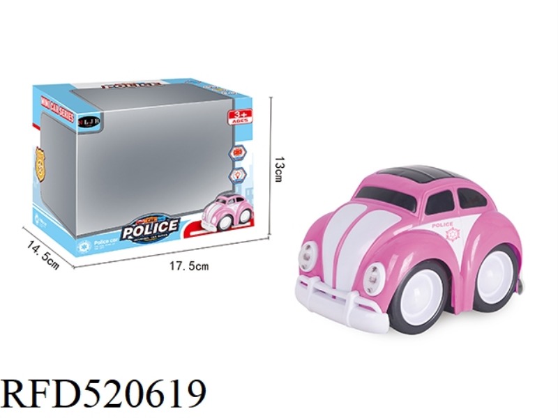 CARTOON ELECTRIC UNIVERSAL POLICE CAR SERIES WITH LIGHTS AND MUSIC (3 MODELS MIXED)