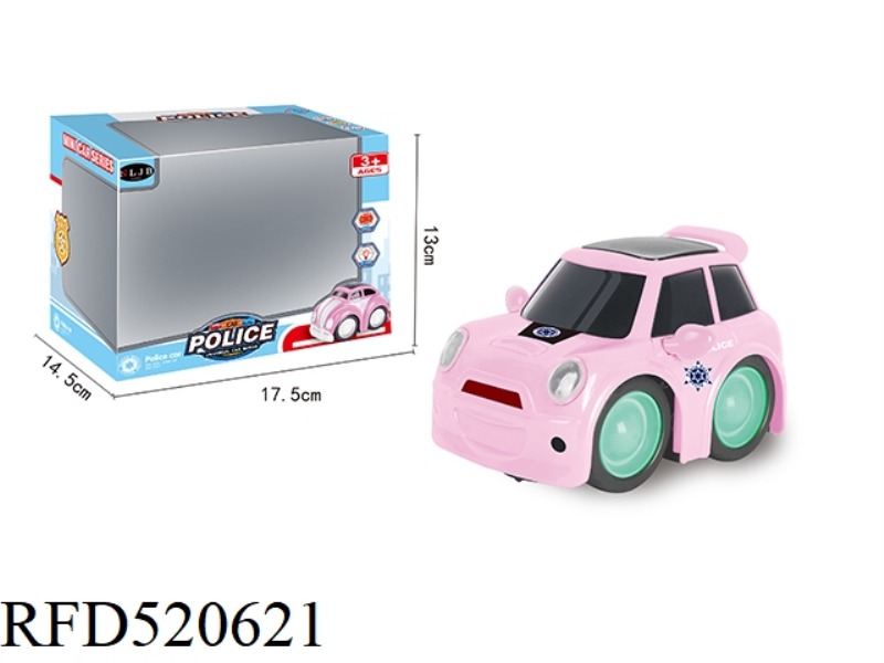 CARTOON ELECTRIC UNIVERSAL POLICE CAR SERIES WITH LIGHTS AND MUSIC (3 MODELS MIXED)