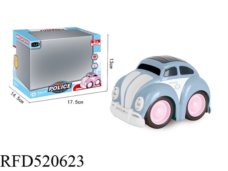 CARTOON ELECTRIC UNIVERSAL POLICE CAR SERIES WITH LIGHTS AND MUSIC (3 MODELS MIXED)