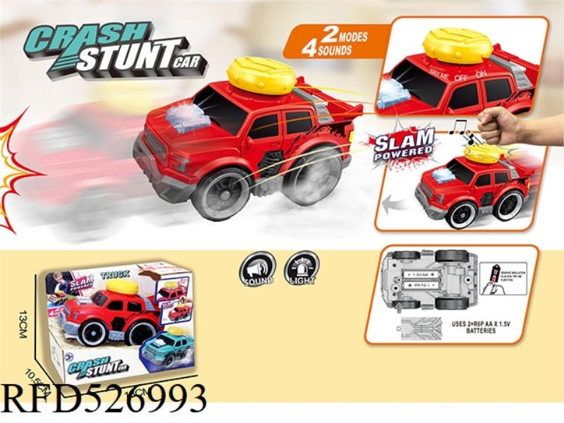 SLAP PRESS CRASH JUMP ELECTRIC PICKUP TRUCK