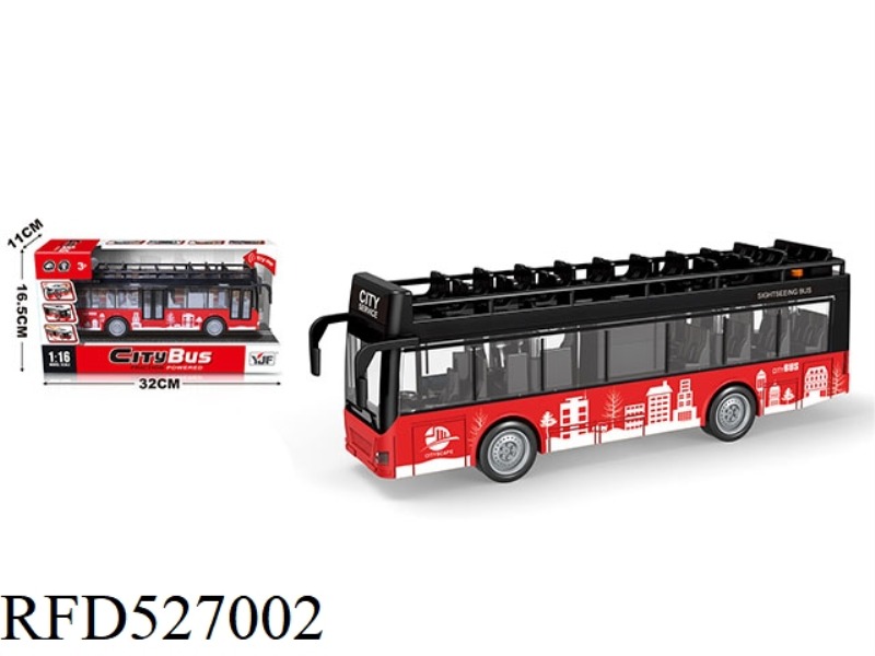 1:16 DOUBLE-DECKER CITY TOUR BUS