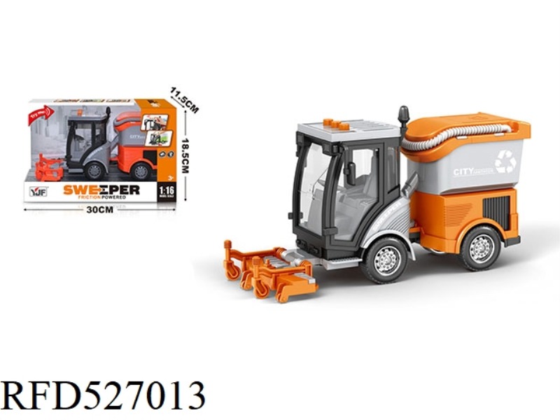 1:16 VACUUM TRUCK (ORANGE)