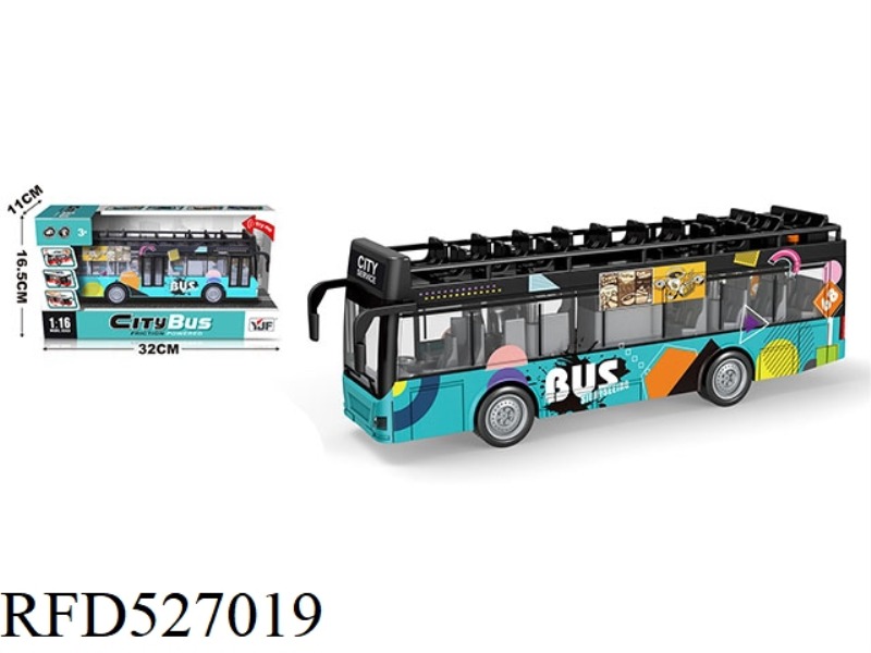 1:16 DOUBLE-DECK URBAN ELECTRIC DINING CAR (UV PRINTING COLOR PATTERN)