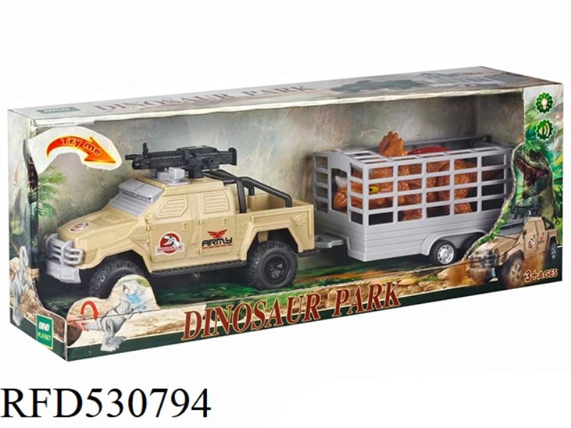 DINOSAUR TRAILER (DINOSAUR AND INERTIA CAR TAPE SOUND & LIGHT)