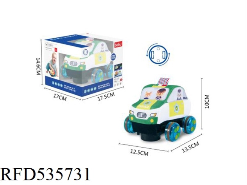ELECTRIC LIGHTS PLUSH PLUSH POLICE CAR